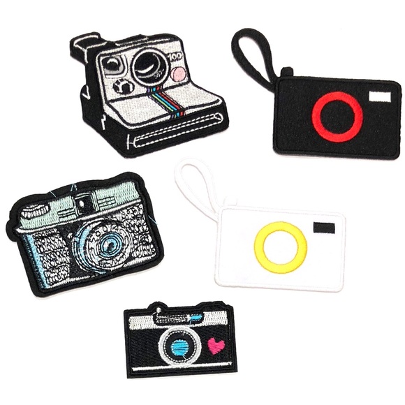 Camera patch iron on retro Polaroid vintage DIY - Picture 2 of 2